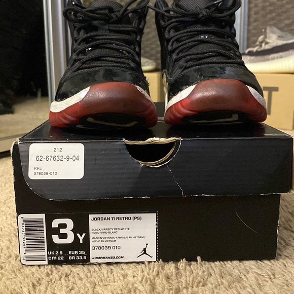 Air Jordan Bred 11 Retro (PS) - Picture 1 of 10